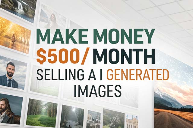 How to Make $500/Month Selling AI-Generated Images Easily